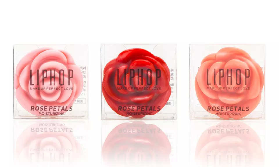 Baume à lèvres et mini miroir en forme de pétale de rose - Second Medium