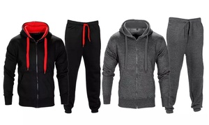 Men's Contrast Tracksuit Set