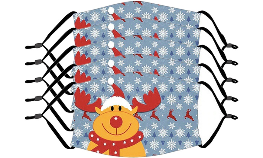 Image 2: Christmas-Themed Face Masks