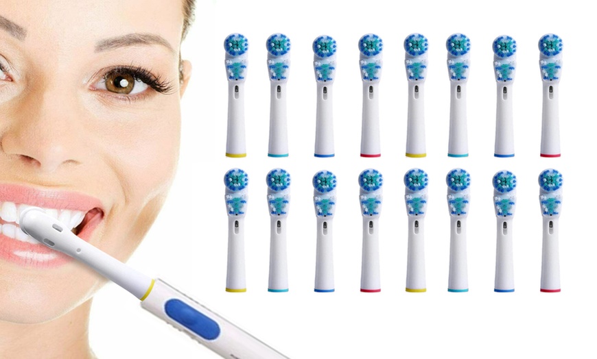 Image 2: Dual Clean Replacement Brush Heads Compatible with Oral-B