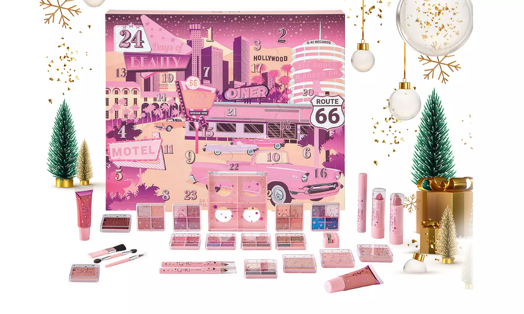 Q-Ki 24 Days of Beauty Make-Up Advent Calendar - Primary Image