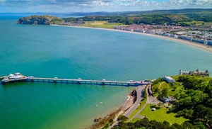 Beachfront Welsh Escape Llandudno: 1 Night for 2 Breakfast & Dinner