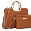 Image 6: DS COLLECTION Grace Fashion Briefcase Satchel with Matching Pouch