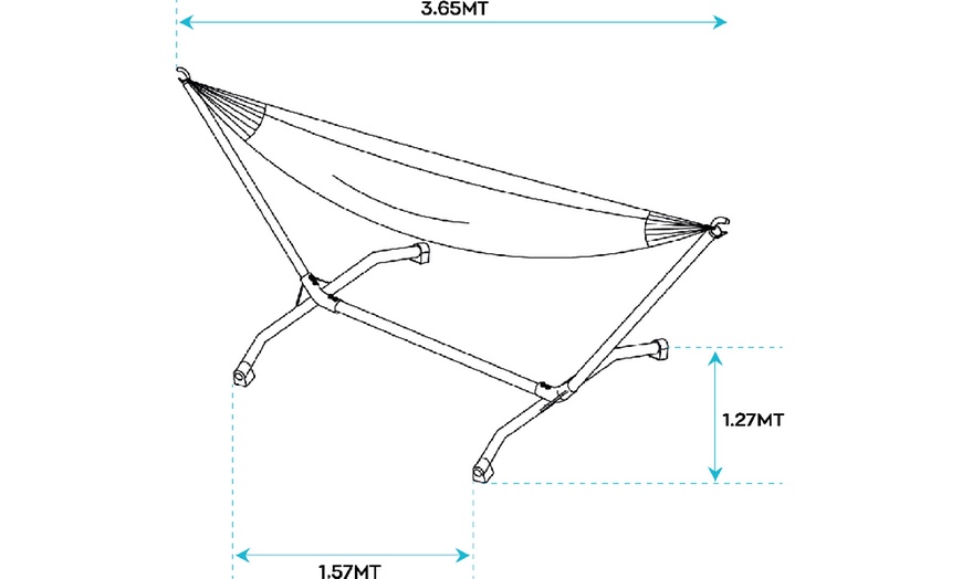 Image 7: Amaca con supporto da giardino Irisea