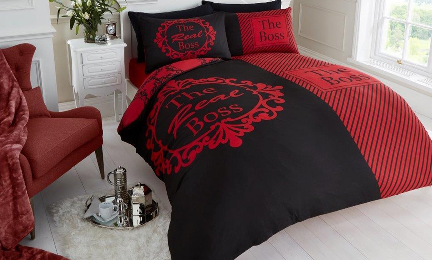 Image 1: The Real Boss Duvet Cover Set