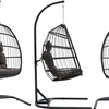 Image 21: Outdoor Hanging Egg Chair with Cushion