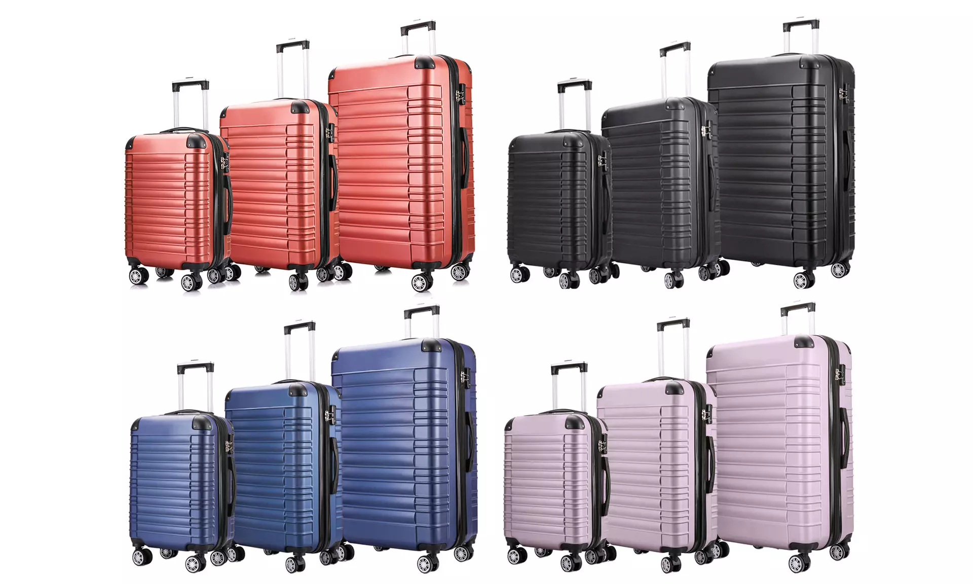 Rivolite Milano Hardside Spinner Luggage Set with Security Lock (3-Piece) - Primary Image