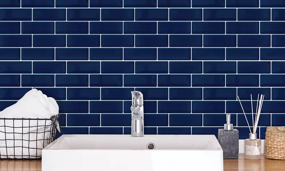 Autocollants tuiles déco 3D pour salle de bain - Primary Image