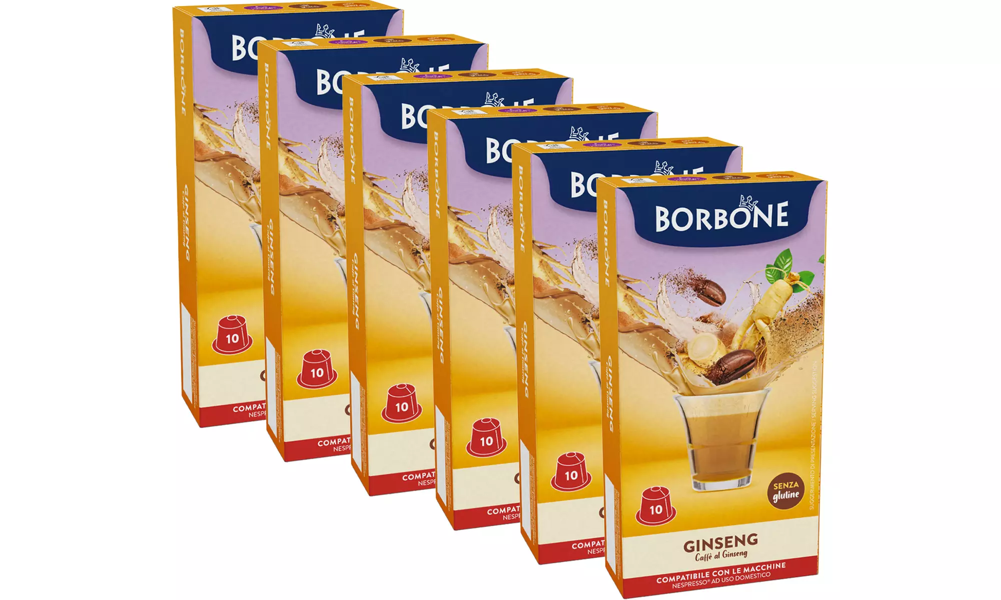 60 o 120 capsule Borbone compatibili con Nespresso