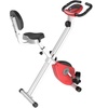 Image 4: HomCom Fold-Away Exercise Bike with 8-Level Resistance and LCD Display