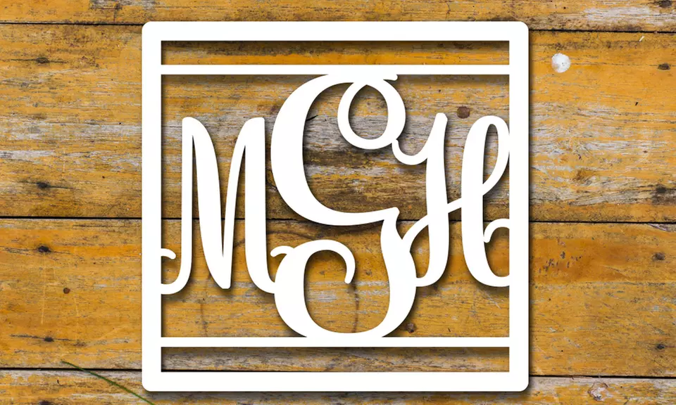 Monogrammed Metal Signs from WallLetters.com (Up to 60% Off) - Second Medium