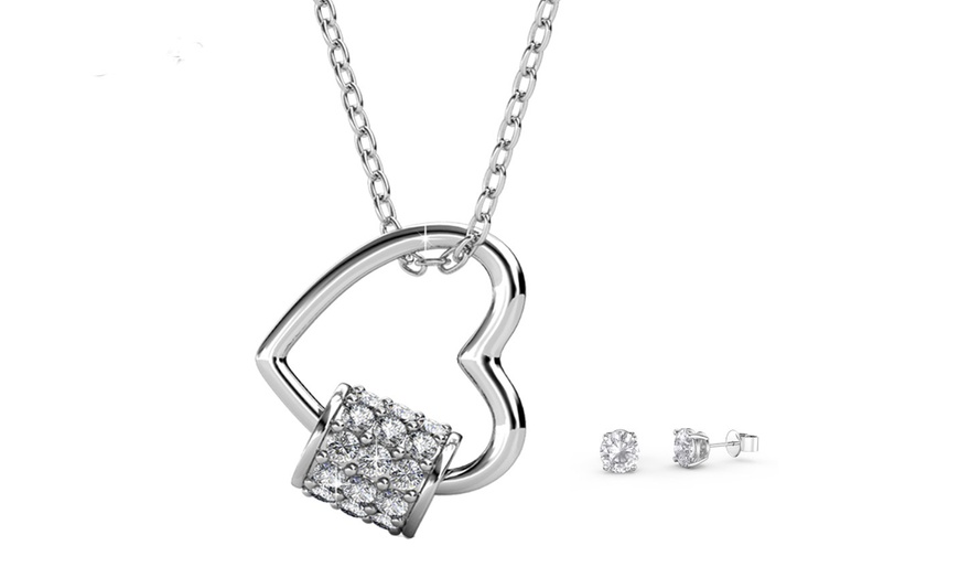 Image 6: Set di ciondolo e orecchini con cristalli Swarovski®