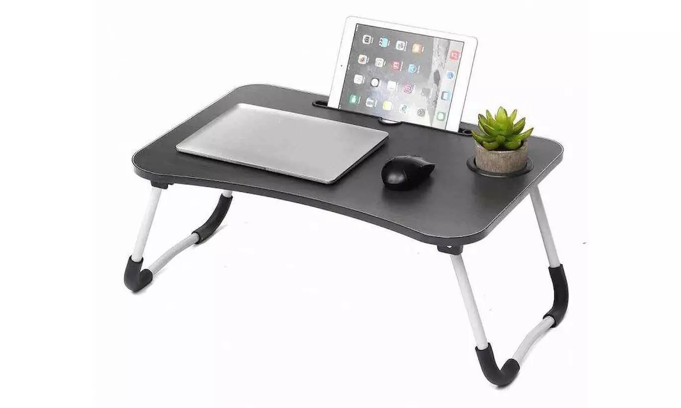 Herzberg Klapptisch mit Becher- und Tablettenhalter