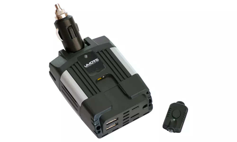 uMOVE Automotive Power Inverter With AC Outlet and USB Ports - Primary Image