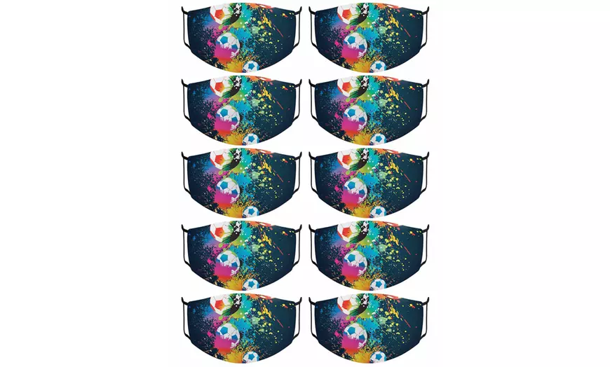 Image 13: Máscara facial de algodón estampada