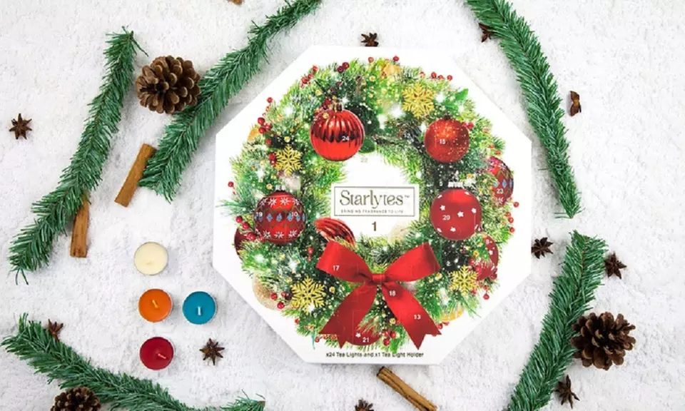 1 ou 2 calendriers de l'Avent bougies de Noël Starlytes - Primary Image