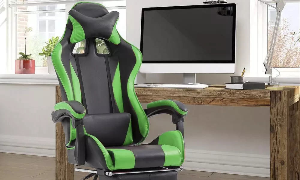 Sedia ufficio Gaming Azrace con poggiapiedi