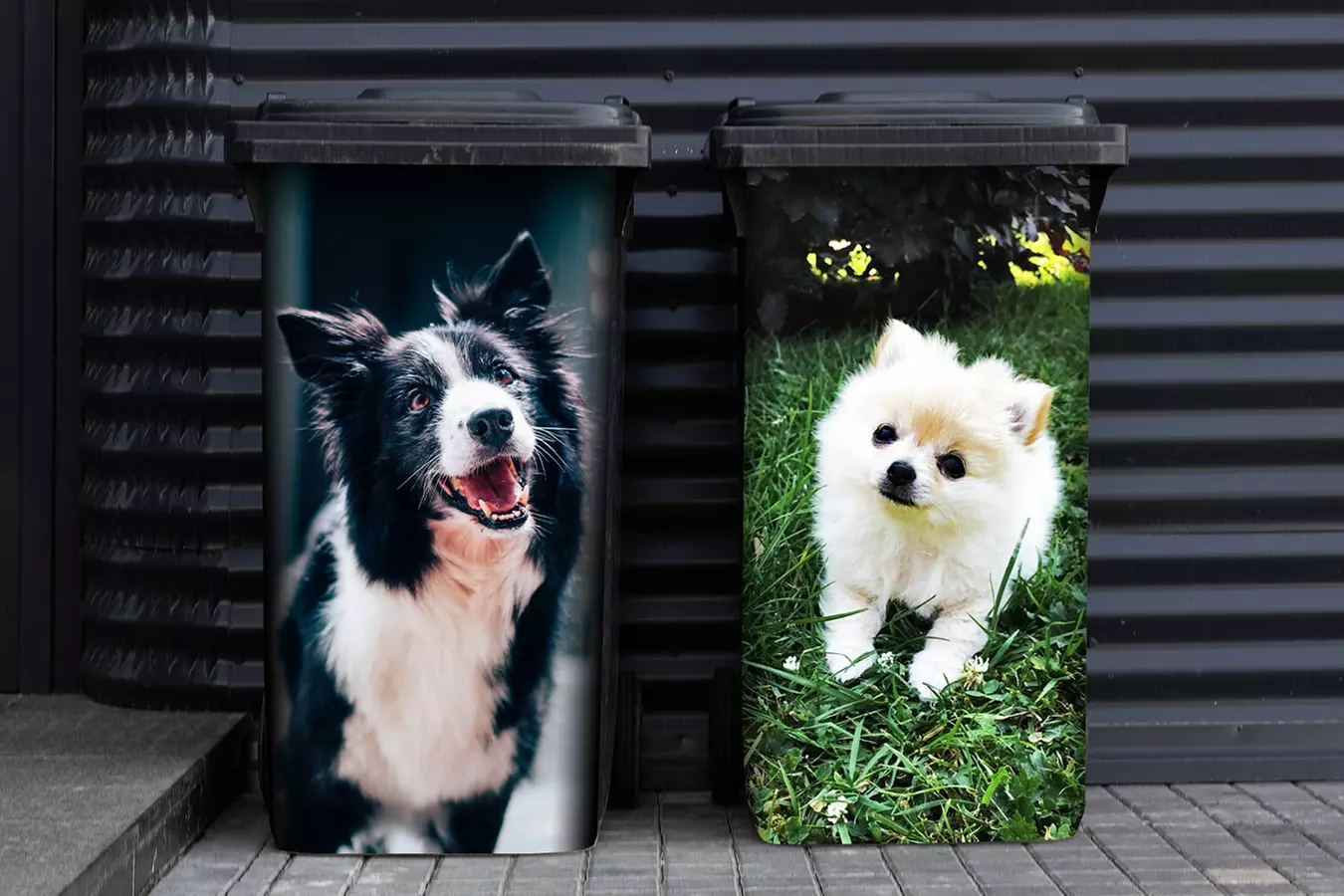 Foto-Aufkleber für Mülltonnen