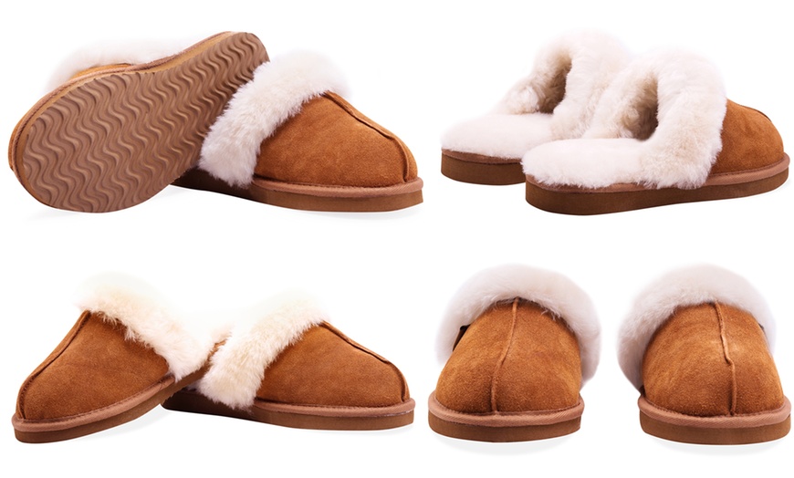 Image 18: Women's Sheepskin-Lined Slippers