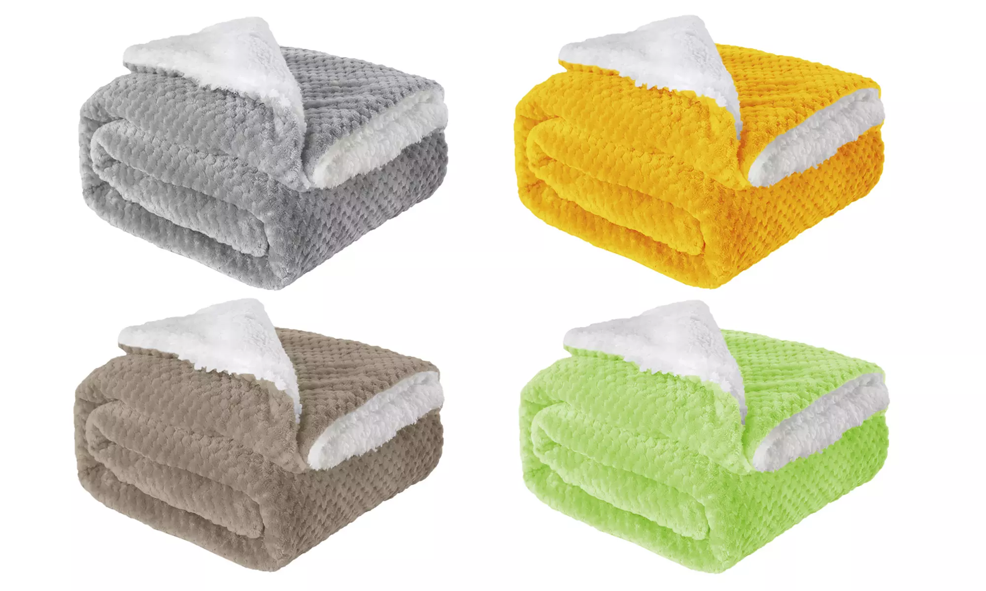 Couverture Sherpa douce double face