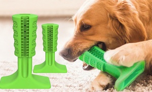 Dog Rubber Toy Stick Toothbrush