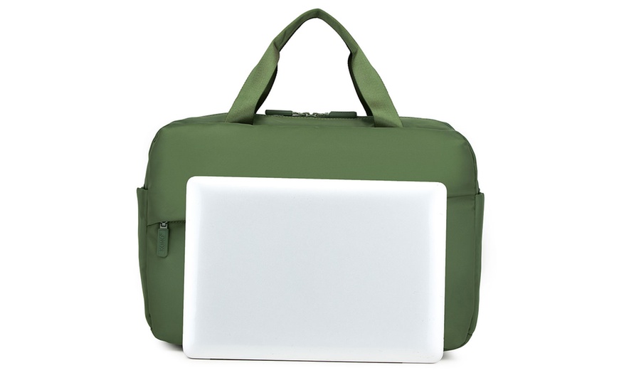 Image 14: 19L Water-Resistant Travel Bag with Laptop Sleeve 