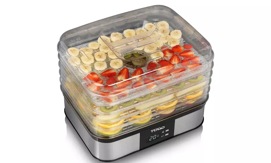 Image 5: TODO 250W Stainless Steel Food Dehydrator - XJ-13703 by Panatech 