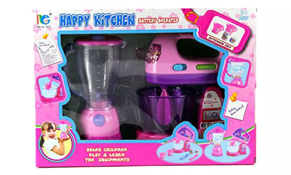 Happy Kitchen Blender and Mixer Pretend Play Toy Set (2-Piece) - Second Medium