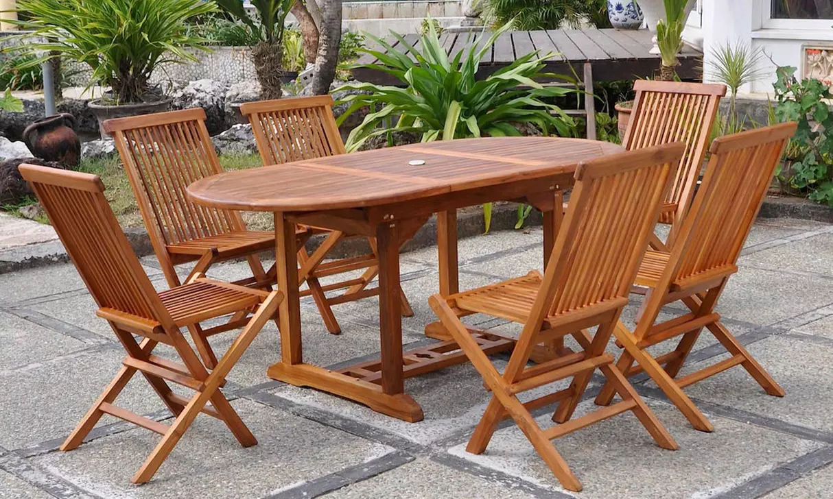 Salon de jardin Teck huilé "Narra" de Kocoon Paris