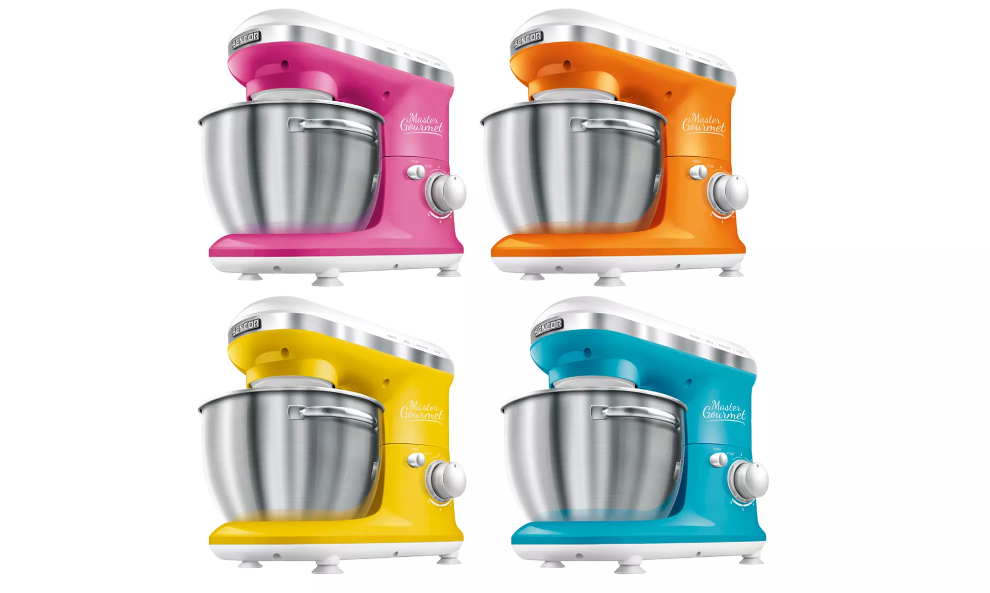 Sencor 6-Speed 4.2 Qt. Stand Mixer with Pouring Shield - Primary Image