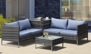 Outsunny Rattan-Effect Outdoor Patio Furniture