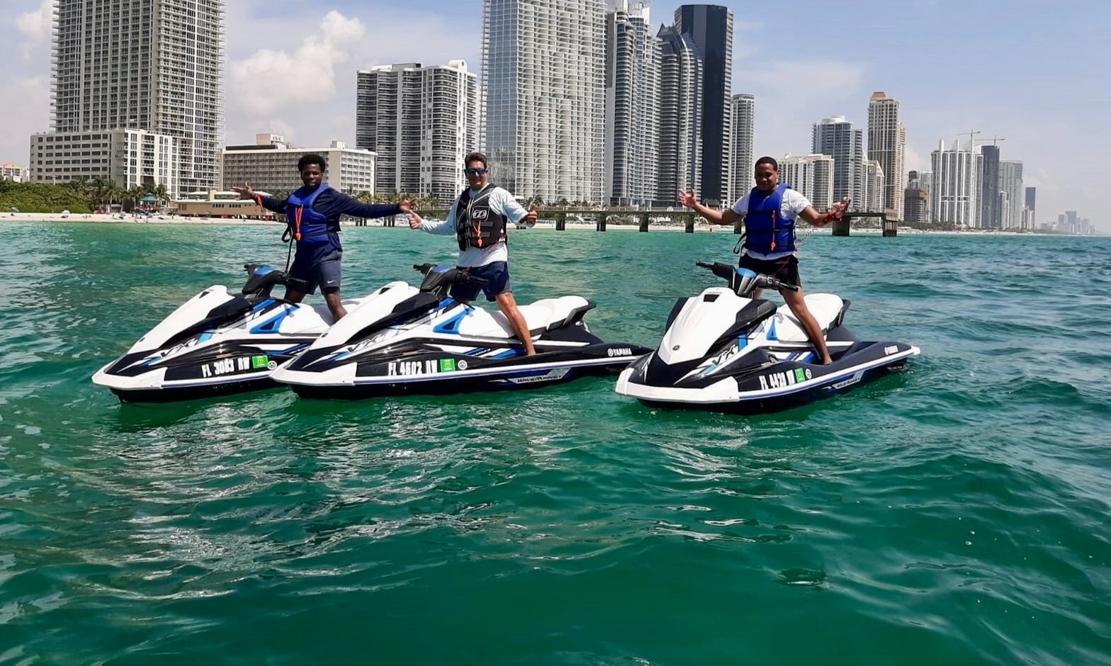 Ride A Yamaha VX Deluxe Jet Ski Across Biscayne Bay!