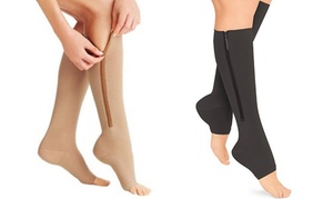 Open-Toe Compression Socks