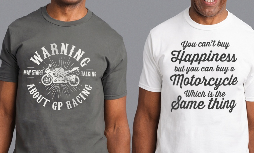 Image 1: Men's Motorcycle Racing T-Shirts