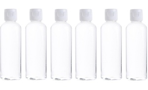 Up to 18 Empty Bottles 100ml with Flip Lid