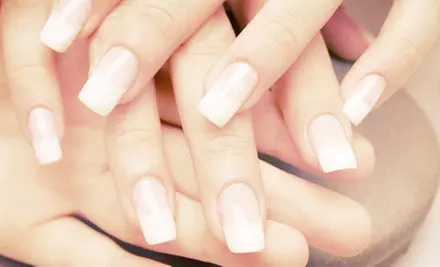 Hot-Stone-Therapy Pedicure or Set of Gel or Solar Nails with Option for Pedicure at Nikki's Nails & Spa (Up to 57% Off) - Primary Image