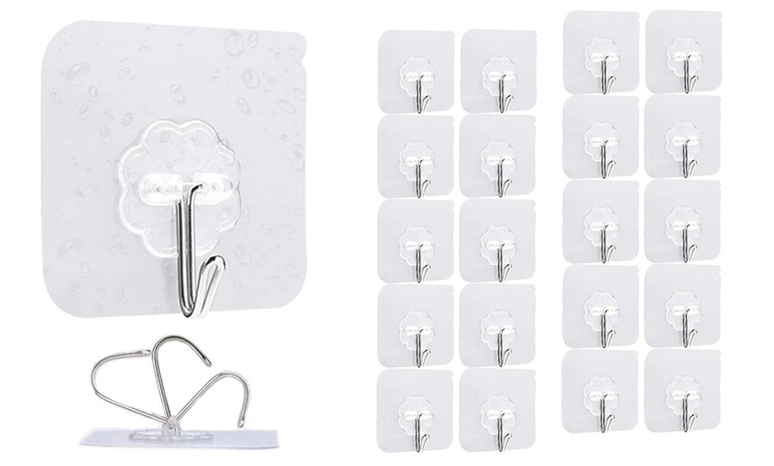 Image 2: Adhesive Wall Hooks