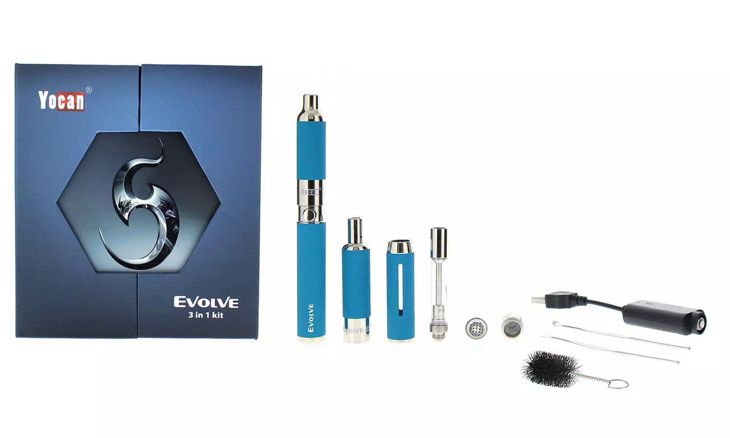 Evolve 3-in-1 Vaporizer Kit (10-Piece) from Yocan - Primary Image
