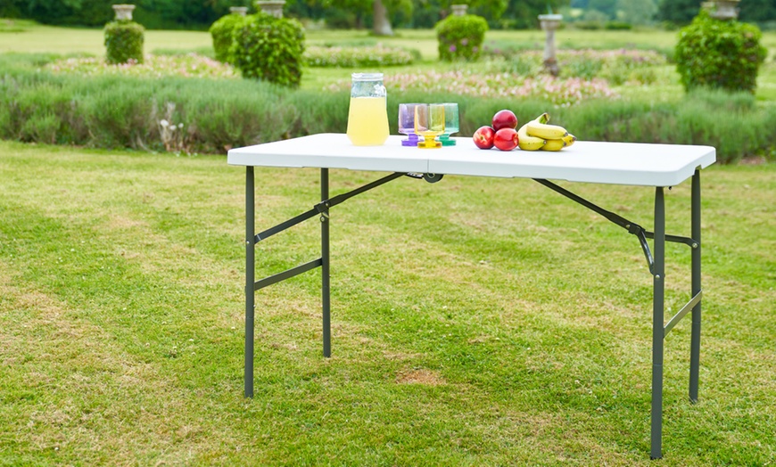 Image 12: 120cm, 150cm, or 180cm Folding Outdoor Table