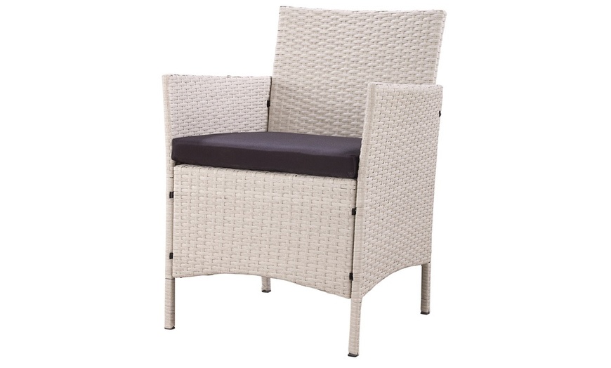 Image 28: 4-Piece Rattan-Effect Lounge Set