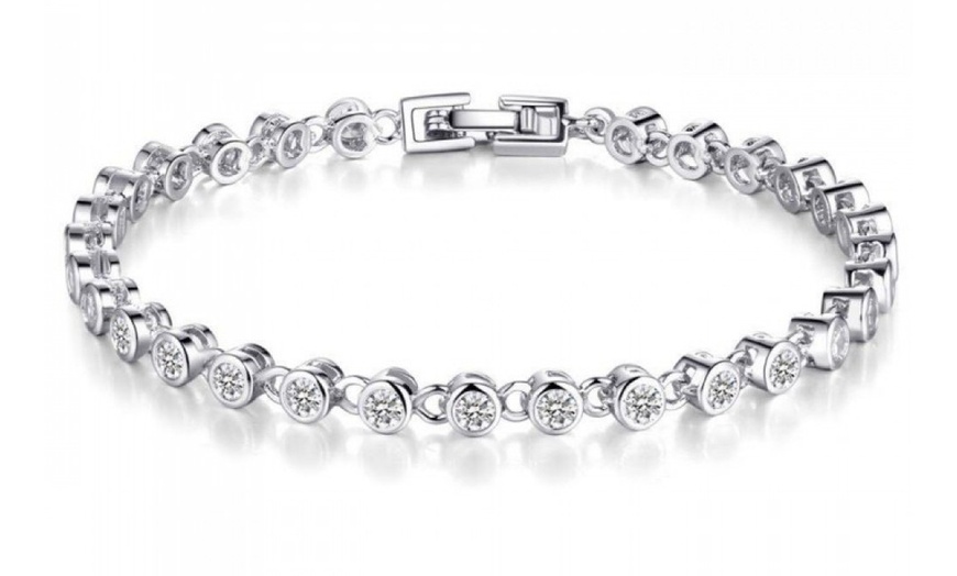 Image 1: Damen-Armband mit 29 Kristallen