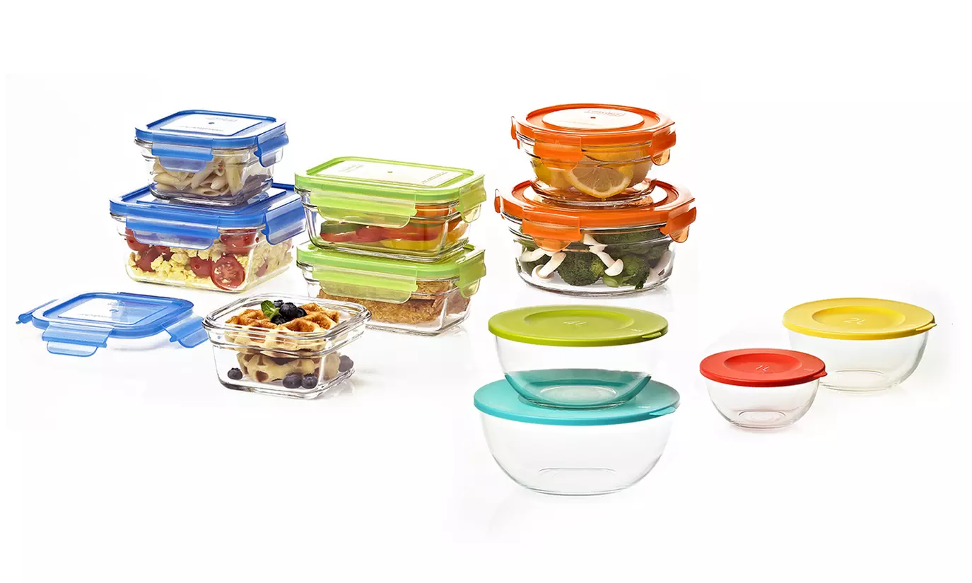 Glasslock's Ovenproof Food Storage Sets and Nesting Mixing Bowls  - Primary Image