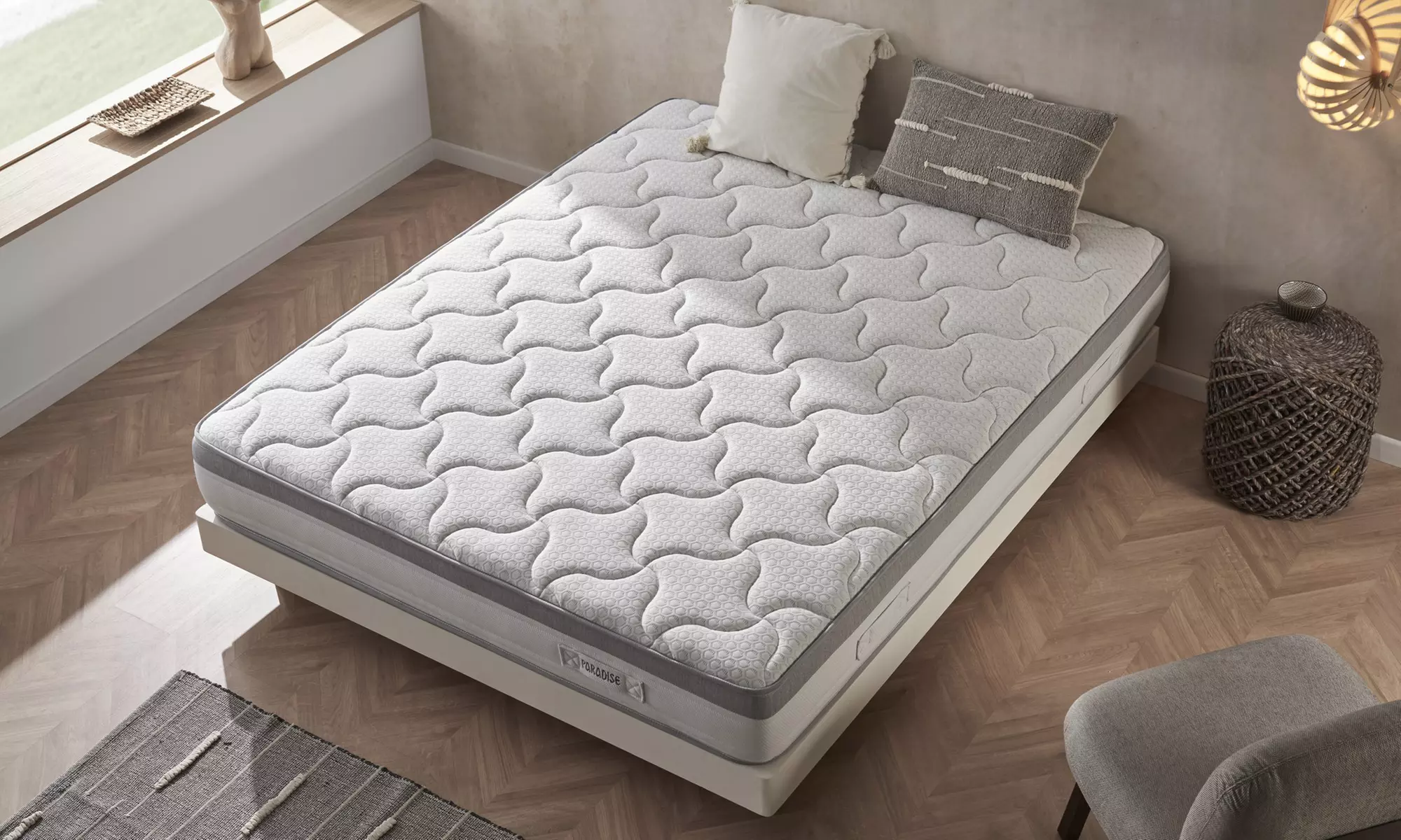 Colchón de muelles ensacados Paradise con viscogel