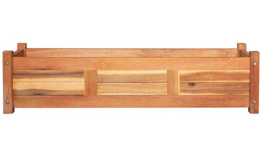 Image 14: Rectangular Wooden Planter