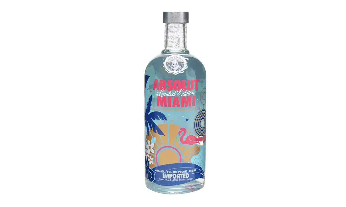 Absolut Miami Limited Edition 750 ML at Jensens Liquors - Primary Image