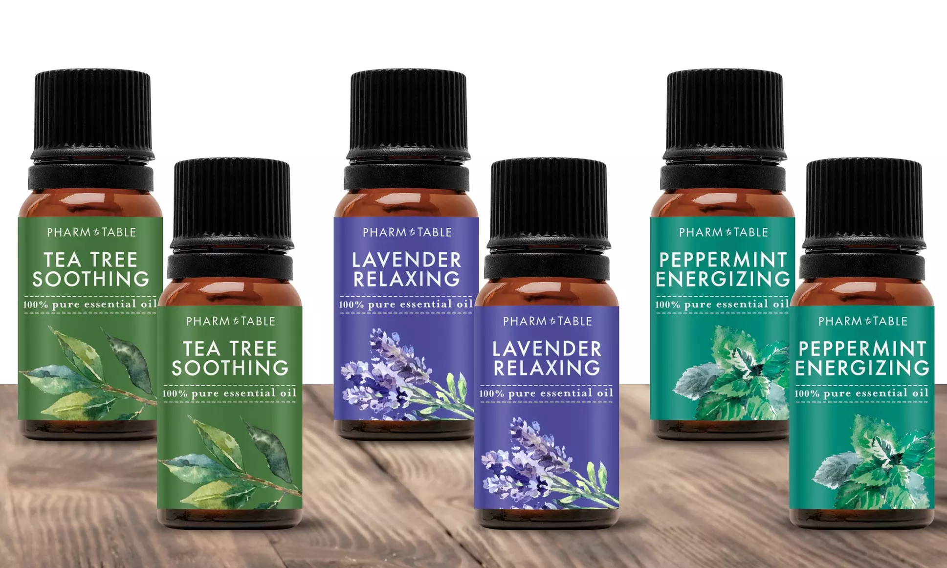 Pharm to Table Pure Wellness Essential Oils Set (3- or 6-Pack) - Second Medium