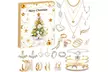 Calendrier de l'Avent contenant 24 pièces de bijoux, style au choix - Image 2