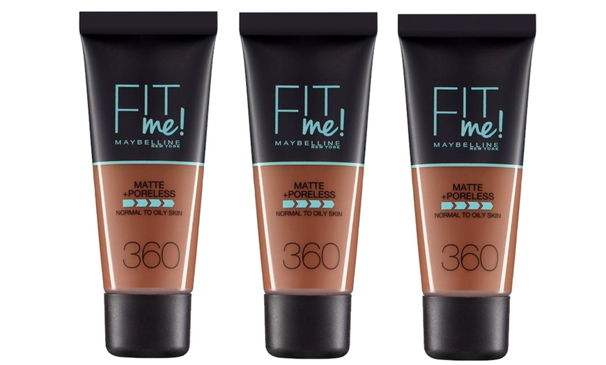 Image 14: Three-Pack of Maybelline Foundation