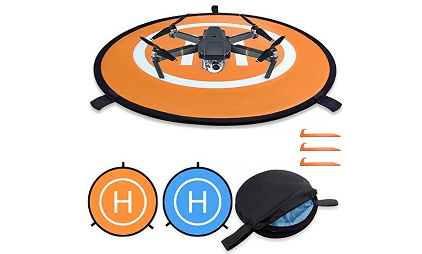 Image 7: Fast-Fold Drone Landing Pad Mat