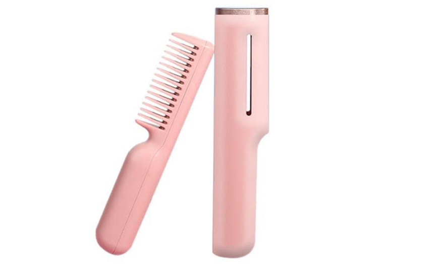 Image 6: Electric Hair-Straightening Comb